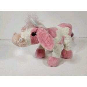 Ganz Webkinz Strawberry Cow Plush Stuffed Animal HM500 No Code Retired HTF